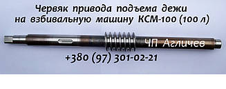 Черв'як для кремовзбивалки КСМ-100; черв'ячний вал для міксера КСМ-100 (на 100 л)