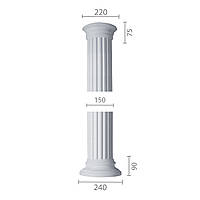 Колонна из гипса, гипсовая колонна ка-5 (1/2)