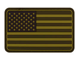 Naszywka US PVC - Green [TMC] (для страйкболу)