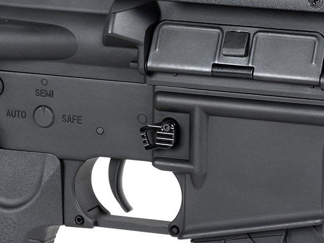 Двостороння кнопка скидання магазину AEG AR15 / M4 - Black [KUBLAI] (для страйкболу)