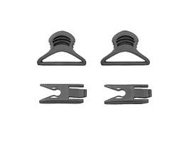 Затискачі з тримачем для окулярів 36 мм для шоломів із рейкою — Black [FMA]