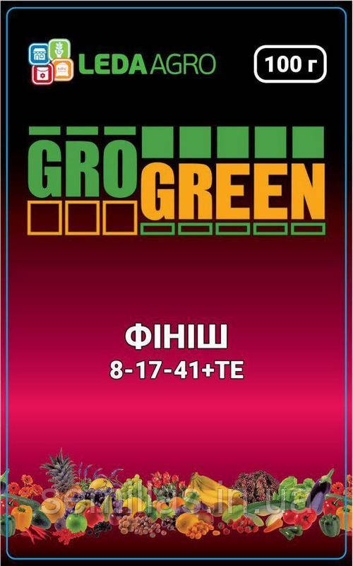 Добриво Грогрин Фініш (8-17-41+TE), 100 гр., ТМ "Леда Агро"