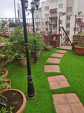 Искусственный газон на террасе PV Одесса