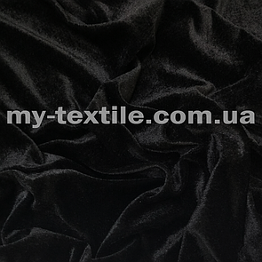 Велюр стрейч Чорний
