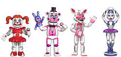 Набір фігурок П'ять ночей із Фредді Сістер Локейшн Five Nights at Freddy's Sister Location 