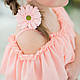 Шифоновое платье Charming Gerbera Eirena Nadine (127-46) рост 146 цвет персиковый, фото 2