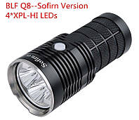 Фонарь Sofirn Q8 на четырёх светодиодах CREE XP-L HI фонарик фара флудер прожектор поисковый