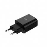Адаптер живлення (USB зарядка) HAVIT HV-H140, Dual usb charger (5V/2.4 A), black, фото 2