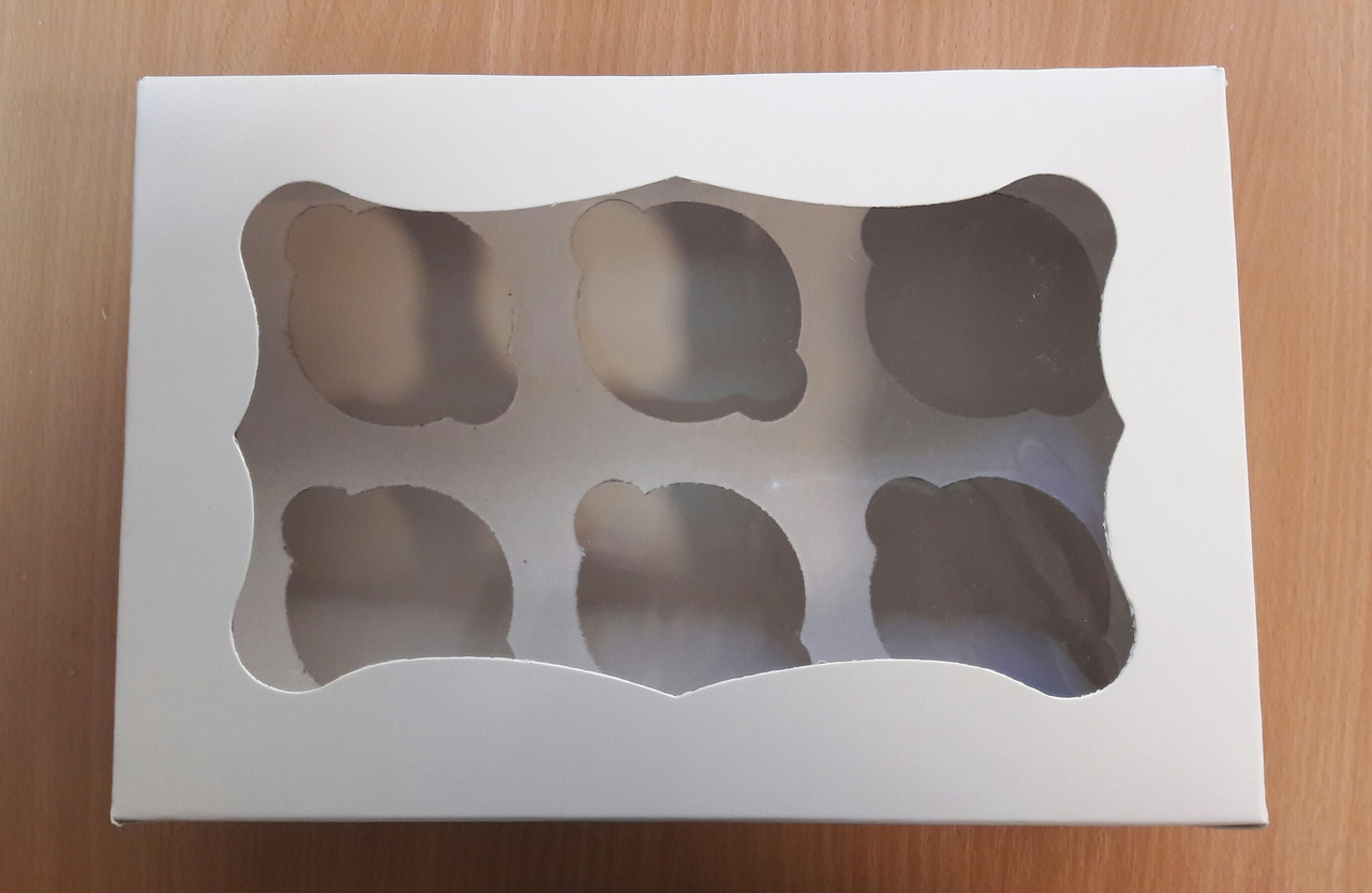 Коробка для капкейків на 6 шт., фото 1