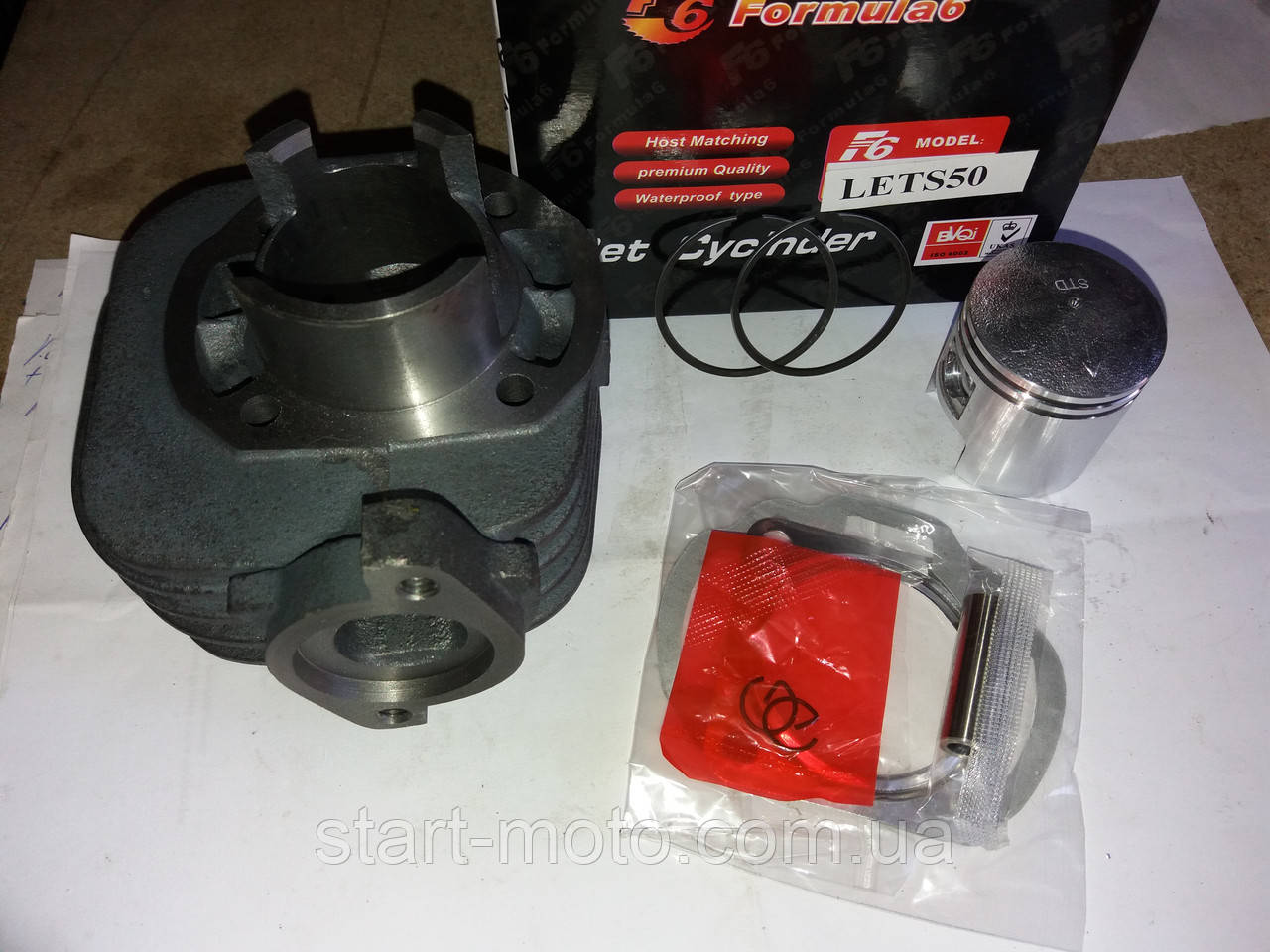 Suzuki Street Magic Циліндр комплект 49cm3 фірма - Formula-6, фото 1