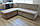 Кутовий кухонний диван зі спальним місцем і ящиком (Сірий), фото 2