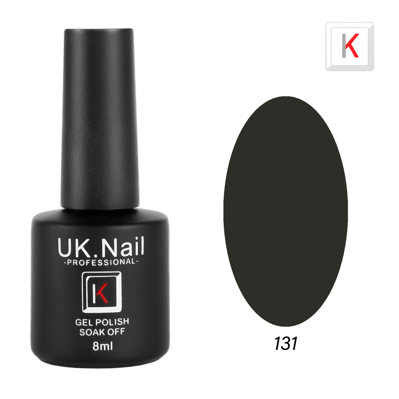 Гель-лаки UK.Nail 8 мл, №131(темно-зелений)