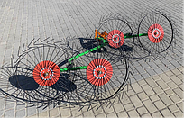 Граблі для мототрактора «Сонечко» ГВР-4У (посилені)