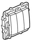 Вимикач 3-клавішний алюміній Etika Legrand 672413