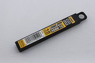 Леза OLFA ASBB-10, ширина - 9 мм, товщина 0.38 мм, в упаковці - 10 шт, артикул СК 6070