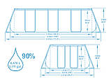 Bestway 56441 каркасний басейн 404 х 201 х 100 см, фільтр насос, сходи, фото 4