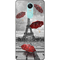 Силіконовий чохол для Xiaomi Redmi Note 4x з малюнком Дощ у Парижі