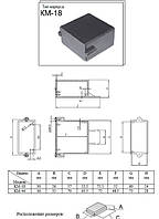 Корпус пластиковий для електроніки КМ-44 ABS