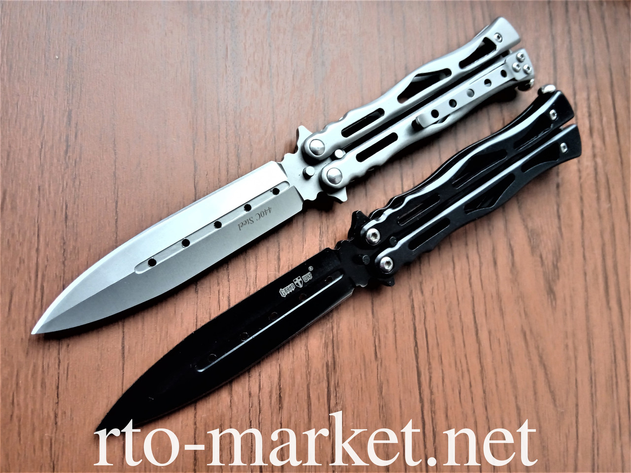 Нож бабочка(балисонг) silver-black с клипсой: продажа, цена в Киеве ...