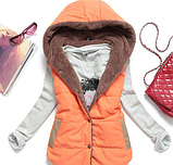 Жіноча жилетка з капюшоном, фото 6