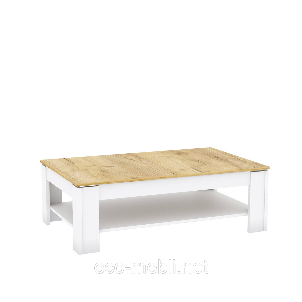 Стіл журнальний K у вітальню Camilla Дуб Крафт Золотий/ Білий Матовий Blonski, фото 1