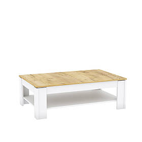 Стіл журнальний K у вітальню Camilla Дуб Крафт Золотий/ Білий Матовий Blonski