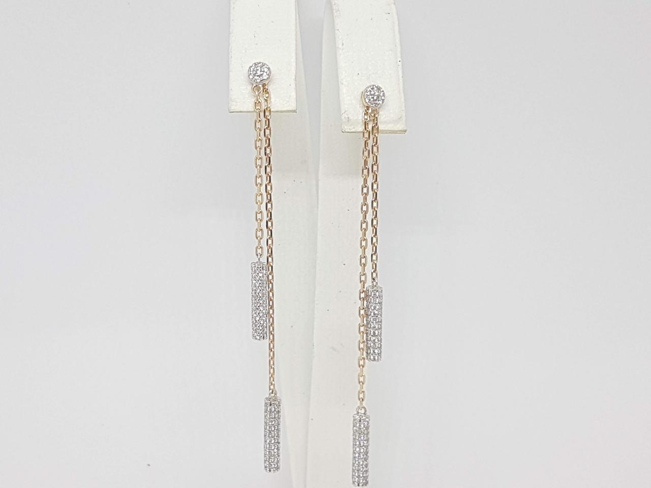 Золоті сережки-пусети трансформери. 700531-СПРРП, фото 1