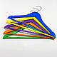 Плечики вешалки тремпеля деревянные детские (набор цветов), длина 360 мм, фото 2