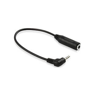 Кабель перехідник Alitek 2.5 мм jack M 3 pin на 3.5 мм jack F 3 pin, фото 1