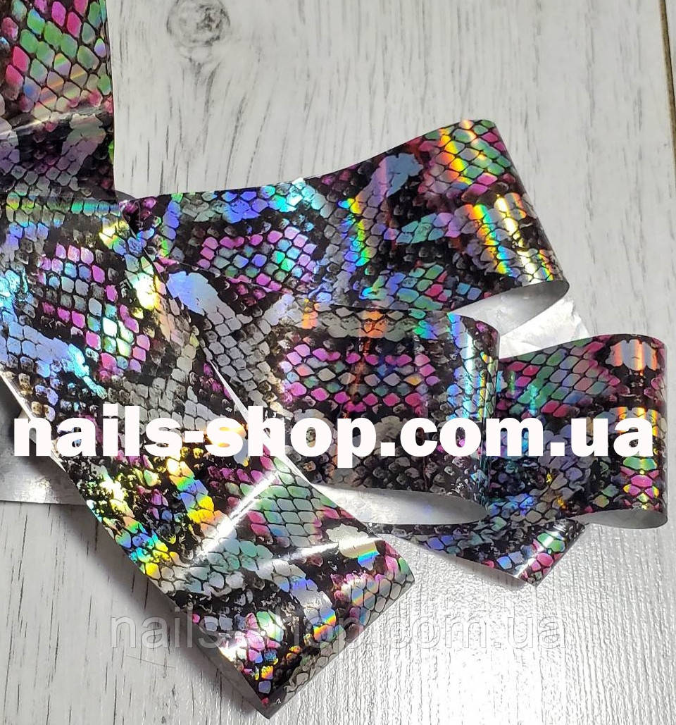 Перекладна фольга для нігтів "Змія", фото 1