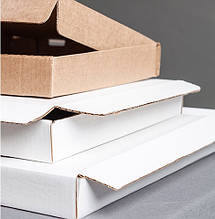 Коробка для піци, 50 см, біла, 500*500*40мм (мінімальна кількіть 100 шт) Відправка після погодження замовлення