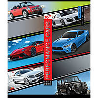 Зошит А5/12 лінійка YES мат. ламінація + фольга срібло+УФ-виб Performance cars763188