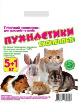 Деревний наповнювач " Пушистики", 3 кг, 12 л, фото 1