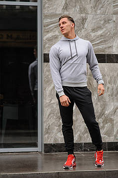Сірий спортивний костюм для чоловіків, модний чоловічий спортивний костюм хб осінь весна для прогулянок і бігу