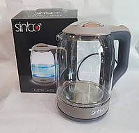 Стеклянный электрический чайник Sinbo SHB-993 1850 Вт стильный и практичный чайник