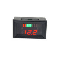 Индикатор заряда аккумулятора с LED-индикатором и вольтметром(0.28" красный)