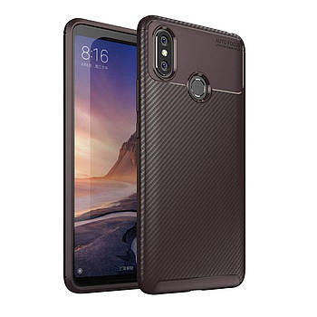 Чохол Carbon Case Xiaomi Mi Max 3 Коричневий