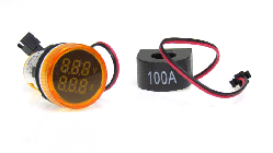Вольтметр — амперметр цифрового змінного струму жовтий індикатор 500v 100A ST898Y