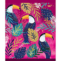 Зошит А5/18 лінія YES мат. ламінація+фольга золото+глітер золото Opium763228