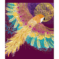 Зошит А5/18 клітина YES мат. ламінація+фольга золото+глітер золото Opium763216