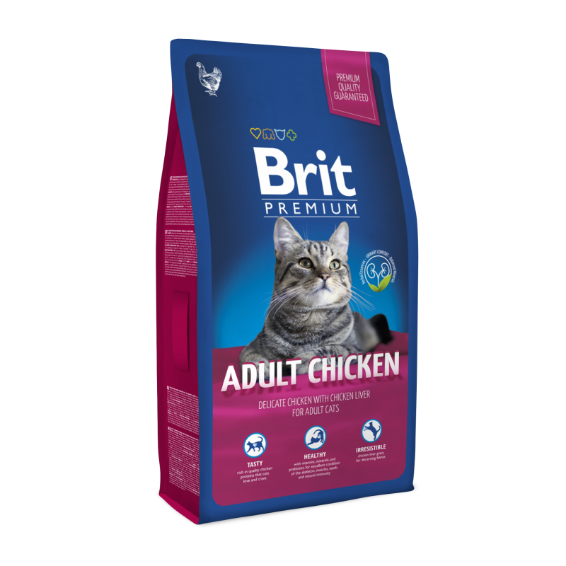 Корм Brit Premium Cat Adult Chicken (курка), 1.5 кг