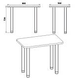 Кухонний стіл Компаніт КС-9, метал+дсп, фото 9