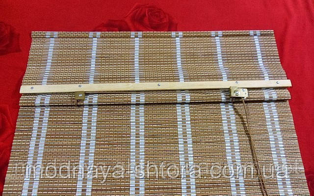 Римские бамбуковые шторы BRM-232 90х140 см - фото 2 - id-p98307649