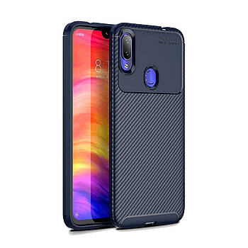 Чохол Carbon Case Xiaomi Redmi Note 7 Синій