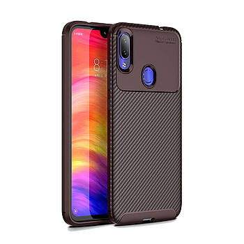 Чохол Carbon Case Xiaomi Redmi Note 7 Коричневий