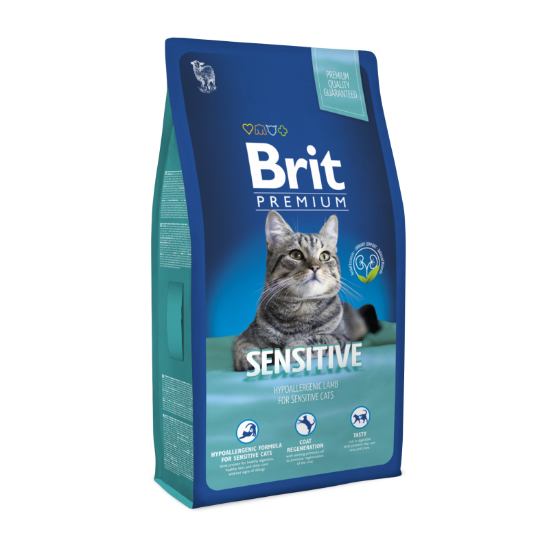 Корм Brit Premium Cat Sensitive (ягня)