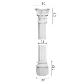 Колона з гіпсу, гіпсова колона ка-34 (1/2)