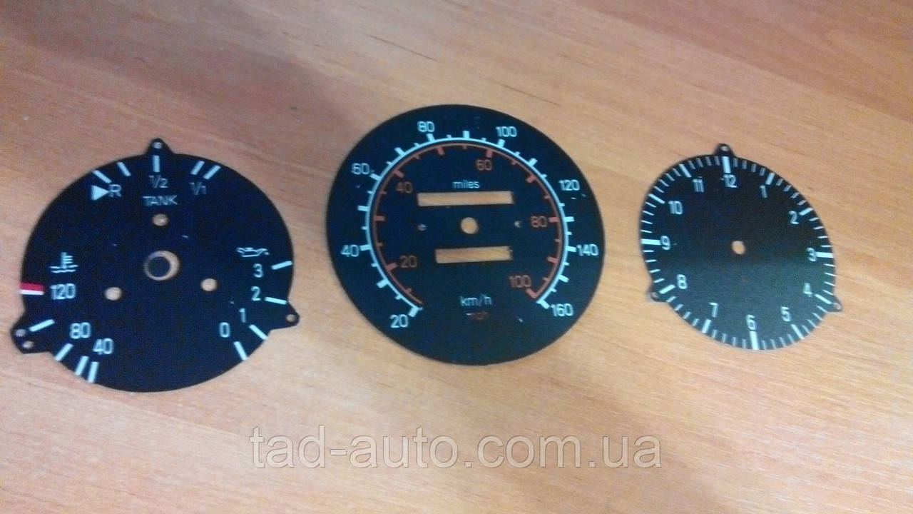 Шкали приладів Mersedes W123 прозорі