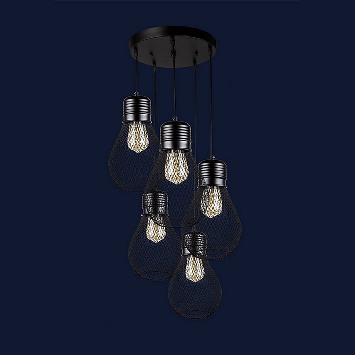 Люстри світильники Levistella 907007F-5 BK (300)