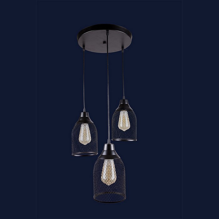 Люстри світильники Levistella 907008F-3 BK (300)